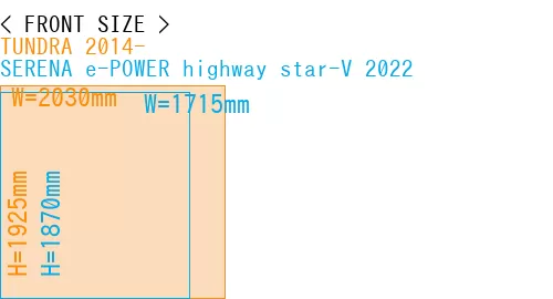 #TUNDRA 2014- + SERENA e-POWER highway star-V 2022